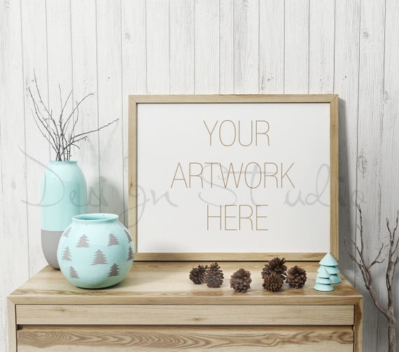 85x11 Frame Mock Up Buy3pay2 Styled Stock Photography Empty