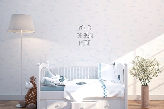 Nursery Blank Wall Photography Styled Photography Product Mockup Poster
