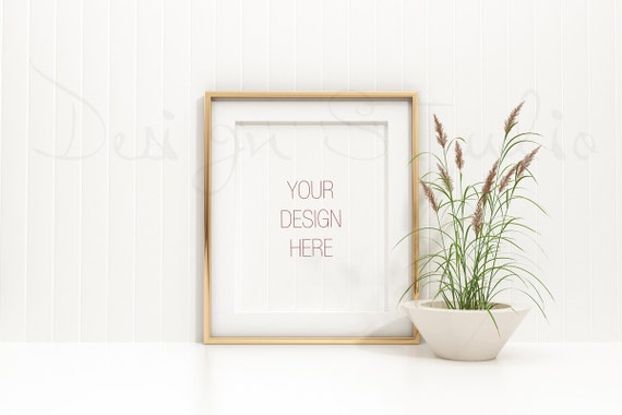 Gold Frame Mockup Vertical Frame Styled Stock Photographyproduct Background Gold Frame Mockup Vertical Frame Styled Stock Photographyproduct Background