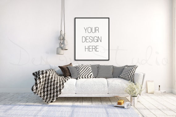 Styled Stock Photography Frame Mockup Black Frame Mockup Styled