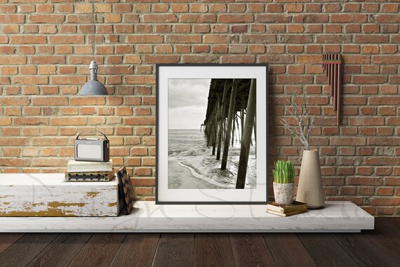 Red Brick Wall Frame Mockup Styled Stock Photography Frame