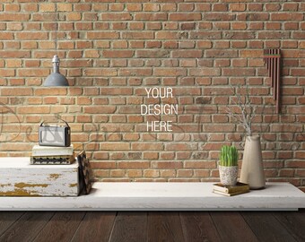 Brick wall living room Photography, BUY5 PAY3,  Styled Photography,