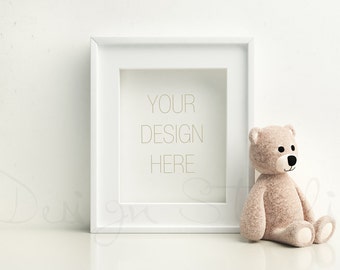 Nursery frame mock up, STYLED FRAME MOCKUP,  Vertical Frame , Frame Mockup, kids room Mockup, Styled Photography Mockup BUY8 PAY4,