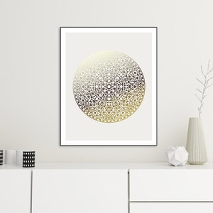 Gold Mandala Decor, Gold Mandala Art, Mandala Wall Decor, Mandala Poster, Meditation Art, Yoga Art, Hindu Decor, Zen Art, New Age Art, image 2