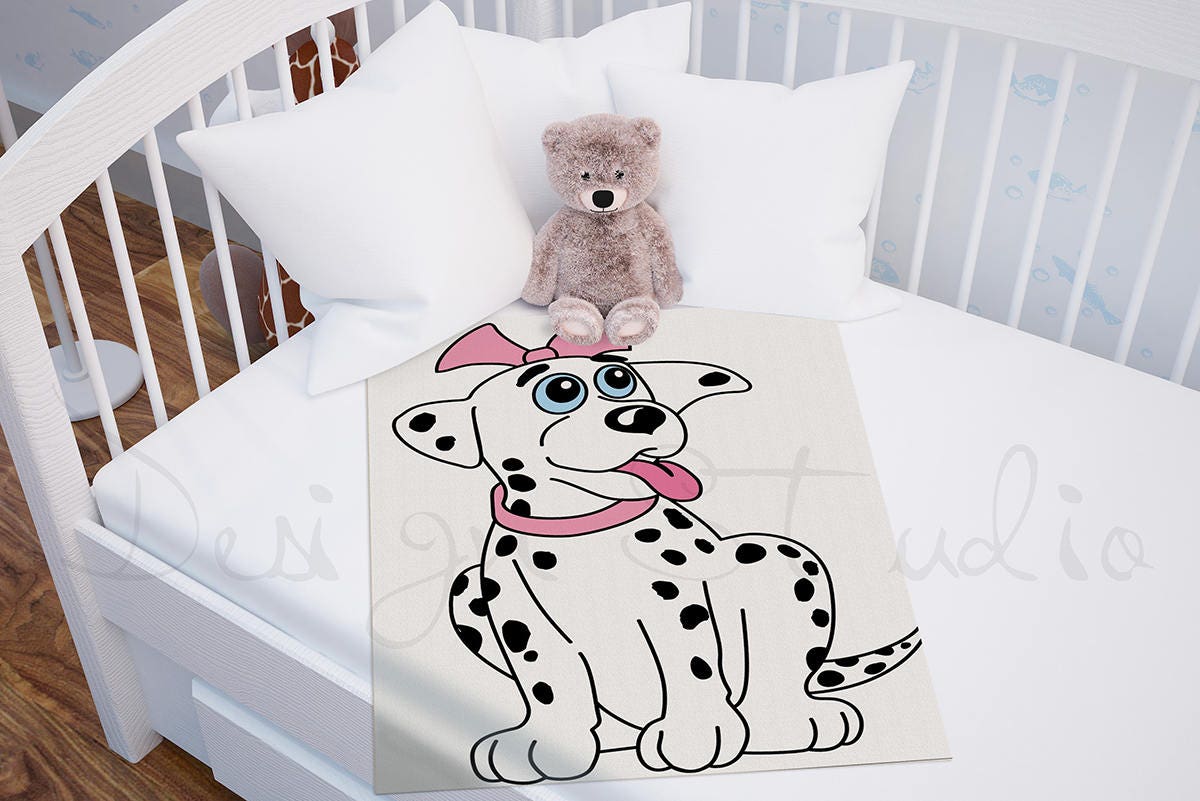Download Blanket Mockup nursery mockup baby blanket with white crib ...
