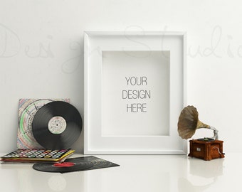 Styled Stock Photography, Frame Mockup , white Frame mockup, Styled Photography Mockup, stock photo