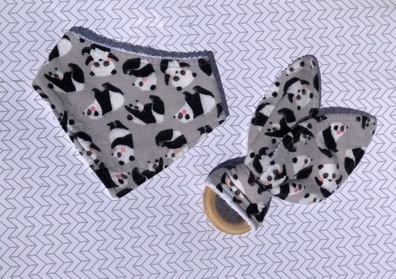 panda ear bibs