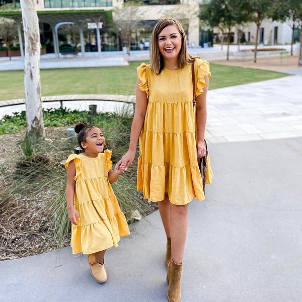 SUNNYSIDE Mommy & Me dress | matching dresses | matching outfits | mommy and me matching dresses | flowy dresses | oversized dress |