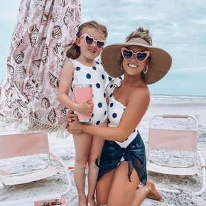 Miss Polka Dot mommy and me swimsuit, mommy and me swimwear, swimsuit, mommy and me swim, mother daughter swimsuits, matching outfits