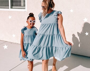 mommy and me matching white dresses