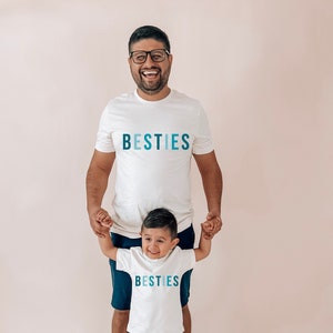 besties, daddy and me shirts, dad and me, family matching, father and son, matching outfits, fathers day gifts, daddy and me outfits, gift image 1