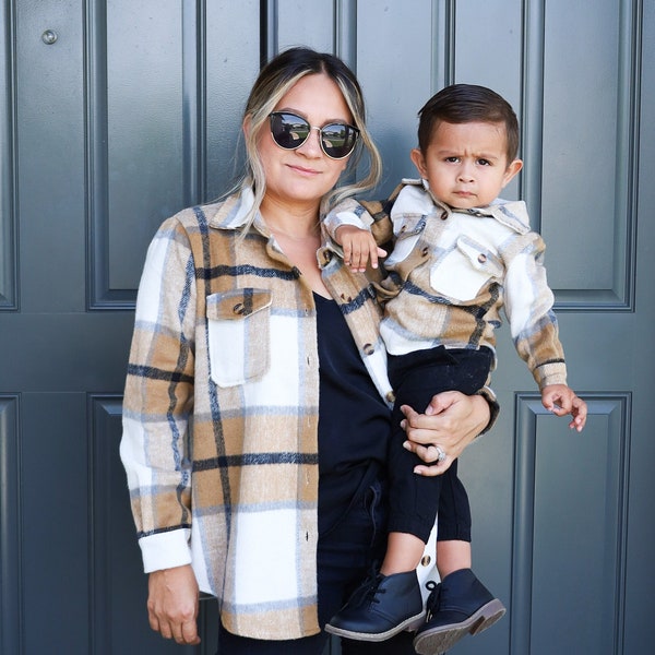 FALL FLANNELS | flannel shirt | mommy and me outfits | mommy and me shirts | mommy and son | matching outfits | matching shirts | fall shirt