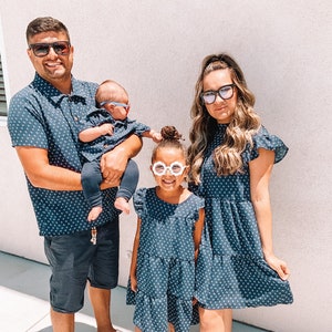 Matching outfits for family of 3 hot sale
