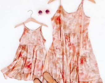 RUSTY'S TIE DYE matching dresses | mommy and me matching outfits | mommy and me outfits | matching outfits | mommy and me matching dresses