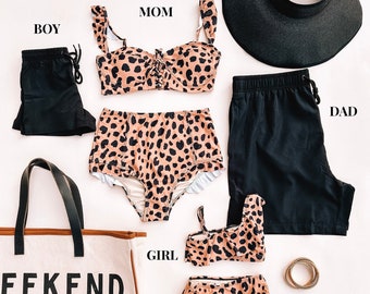 Family matching swimwear, matching family swimwear, family swimwear, mommy and me outfits, father and son matching swimwear, summer fun
