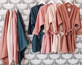 Gift for new moms, matching robe and swaddle set,Maternity robe and swaddle, hospital outfit, Maternity, Mom and baby set, first time mom