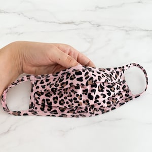 easy breathing face mask, cotton face mask, reusable, washable, breathable face mask, women mask, face mask for women, leopard print, mask