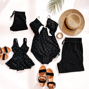 family matching swimwear, mommy and me swimwear, family matching suits, summer matching swimwear, father and son matching swimwear