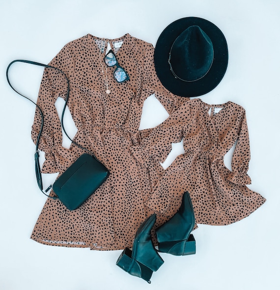 brown dresses for fall Fall Into Me Embellished Ruffle Maxi Dress - Brown