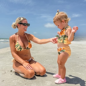 Maui Mommy and me Swimsuit | bikini | mommy and me bikini | matching outfits | mommy and me | vacation outfits |swimwear for moms and kids