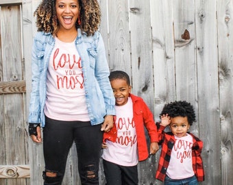 Valentines matching shirts, mommy and me outfits, valentines day, valentines, mothers day, galentines day, mommy and me