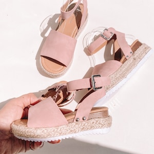 Dusty Pink Senoritas Mommy and Me Matching Sandals| Mommy and Me ankle sandals | Mommy and Me matching shoes