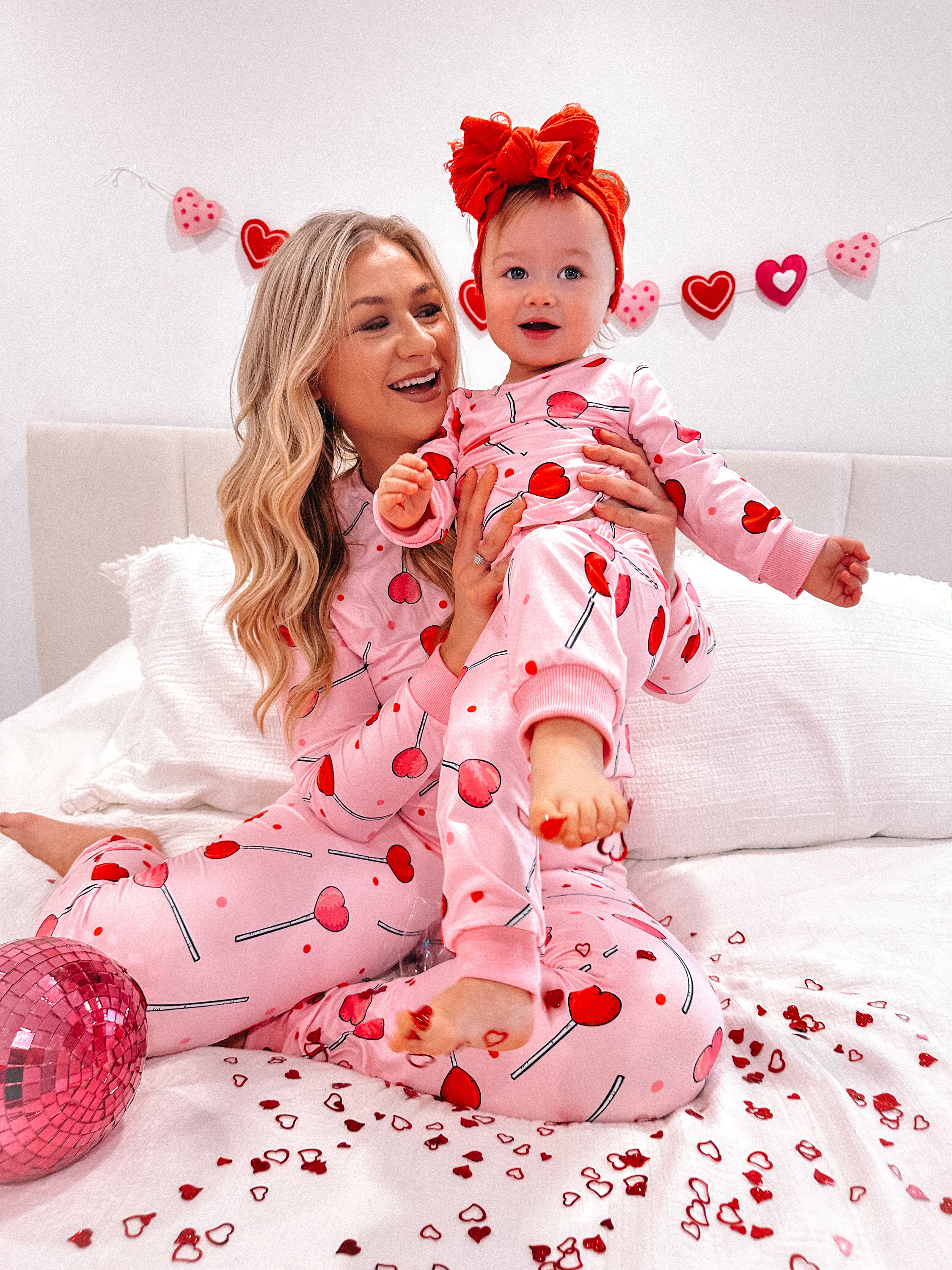 HEART LOLLIPOP PAJAMAS Mothers day pajamas, mommy and me pajamas, matching outfits, matching pajamas, Mother&#39;s day outfits, matching pajamas