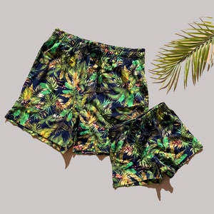 Bijpassende boxer voor vader en zoon, badkleding voor vader en zoon, bijpassende outfits voor vader en zoon, bijpassende zomerkleding voor vader en zoon, vader en zoon