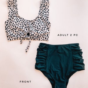 SERVAL BIKINI / mamá y yo trajes de baño / traje de baño / mamá y yo traje de baño / trajes a juego / mamá y yo / vacaciones listo / traje de baño a juego imagen 4