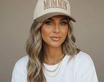 Mommin Hat Embroidered Mama Hat, Neutral Mom Hat, Trendy Mom Cap, Everyday Hat, Gift for Mom, Casual Baseball Cap
