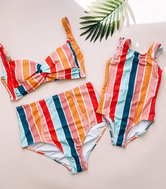 Maillot de bain maman et moi multi ray maillots de bain maman et