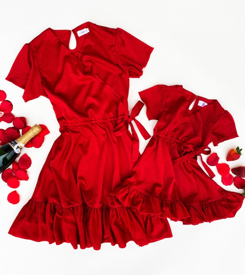 RED VALENTINA'S | mommy and me valentines outfits, mommy and me outfits, matching outfits, mother daughter matching dress valentines outfits 