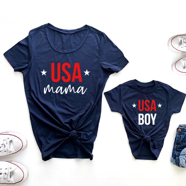 mommy and me matching 4th of july shirts