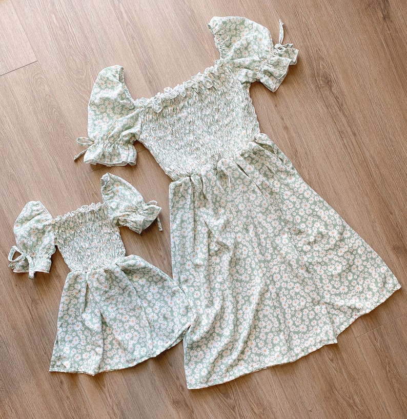 ANA'S PISTACHIO FLORAL | matching dresses | mommy and me matching outfits | mommy and me outfits | matching outfits | mommy and me 