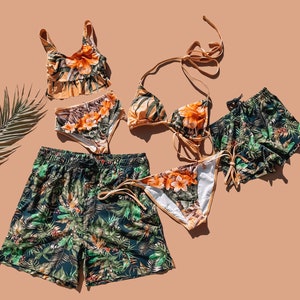 Maui Family Matching Swimwear, Mommy and me swimwear, swimsuit, daddy and me swim, family matching outfits, family vacation outfits