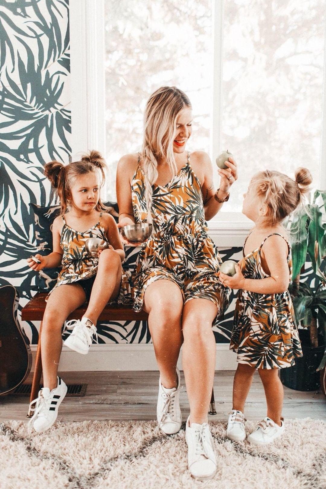 Tropical Dress Mommy and Me Outfits Mother Daughter Matching - Etsy