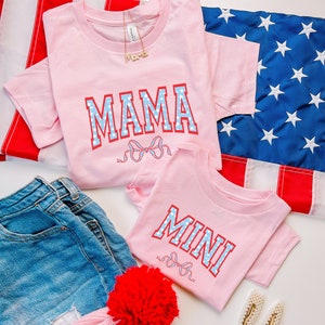 4th of July shirt,  fourth of july shirt, mommy and me, family 4th of july shirts, matching outfits, mama and mini shirt, red white and blue