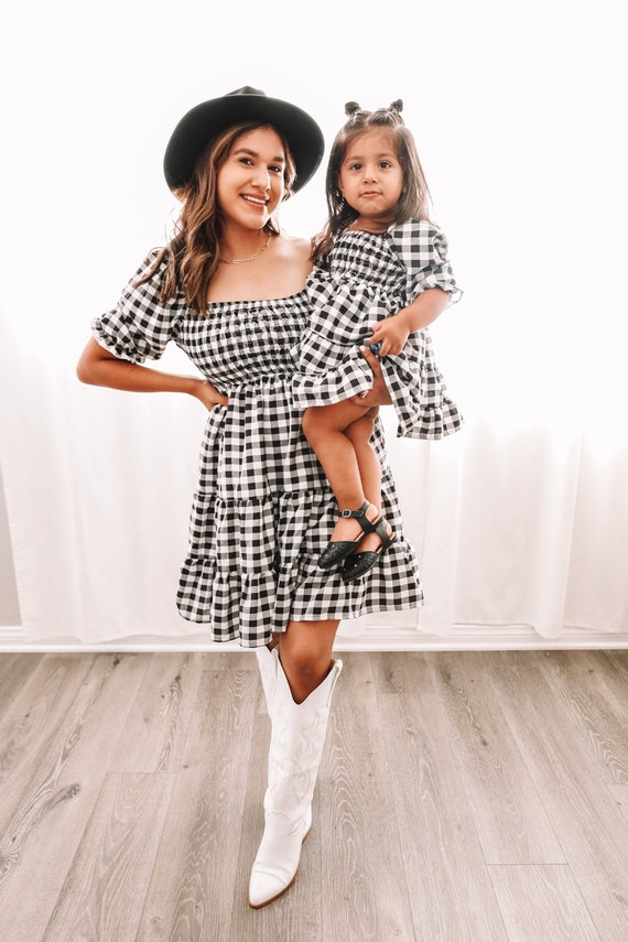 Mommy and Me Outfits, Classic Black and White Fashion