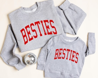 Family Matching Valentines, besties sweatshirt, bestie shirt, best friend, mommy and me sweatshirt, mama sweatshirt, mama sweatshirt