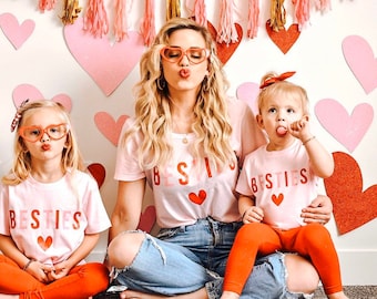 Besties, mommy and me, mommy and me outfits, family matching, mommy and me shirts, mother daughter, mama and mini shirts, custom mothers day