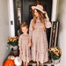 THANKSGIVING SHIRRED DRESS| matching dresses for fall | mommy and me matching outfits | mommy and me outfits | matching dresses | fall 