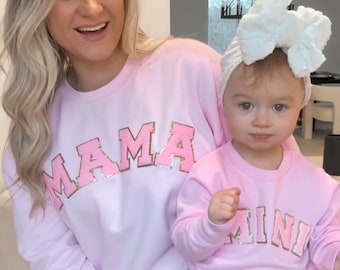 Bluzy dla mamy i córki, pasujące do siebie walentynkowe prezenty rodzinne, bluzy dla mamy, stroje dla mamy i córki, swetry dla mamy i córki, prezenty dla mamy i córki