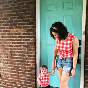 Fourth of july matching shirts, gingham shirt, 4th of july shirt, fourth of july shirt, mommy and me son, mommy and me,matching shirts image 3