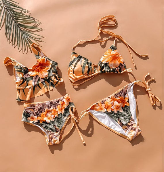 Maillot de bain Maui maman et moi bikini bikini maman et moi tenues assorties maman et moi tenues de vacances maillots de bain pour mamans et enfants Etsy France
