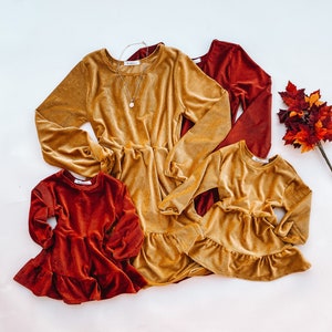 Mommy and me Thanksgiving dresses, holiday dresses, mommy and me, fall matching dresses,