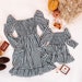 BETTY'S matching dresses | mommy and me matching outfits | mommy and me outfits | matching outfits | checkered dress | black and white 