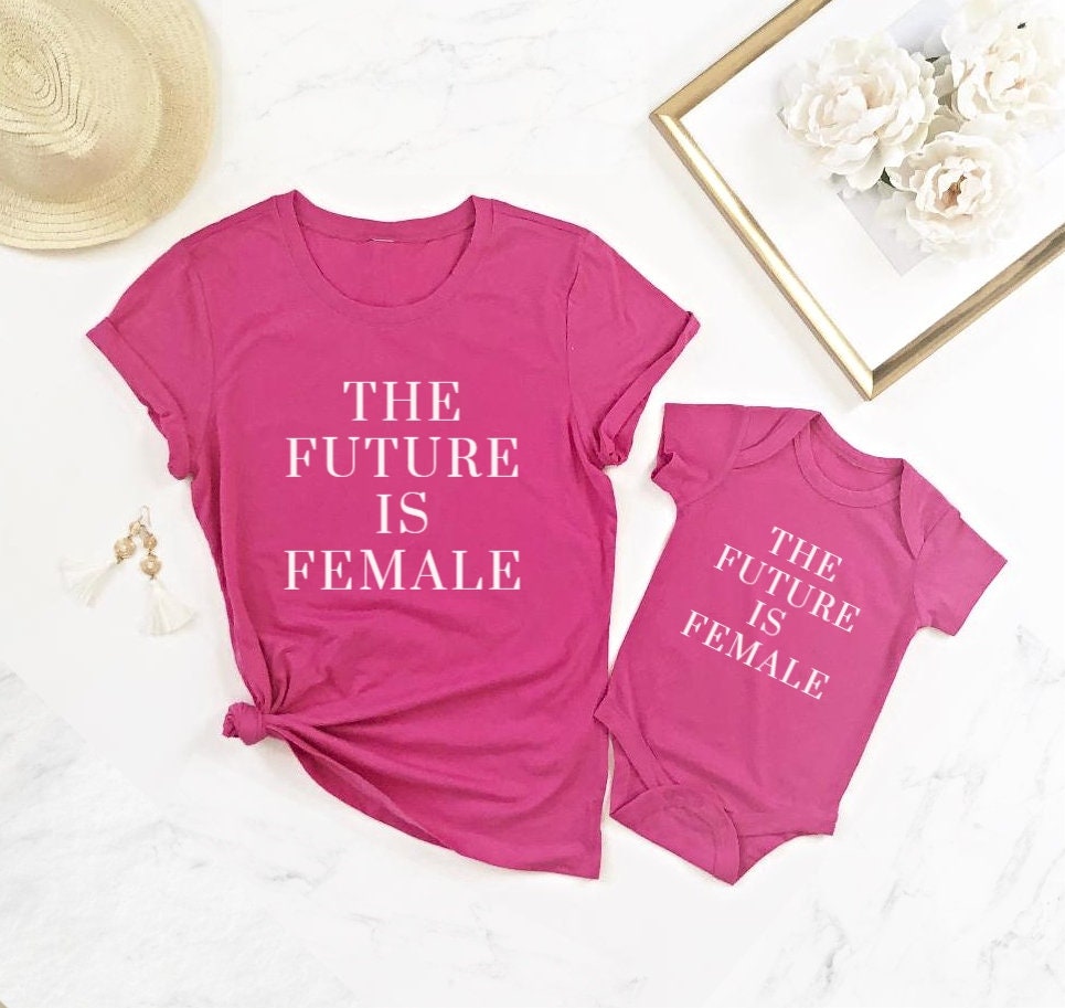 Mommy And Me Sayings The Future Is Female Mommy And Me Outfits, Mommy And Me Shirts, Matching  Outfits, Matching Shirts, Shirts With Sayings,Mother Daughter
