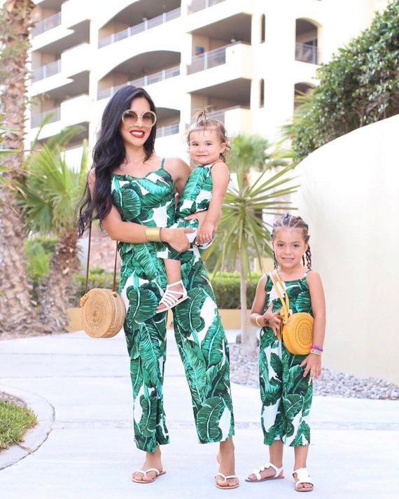 mom and daughter matching jumpsuit