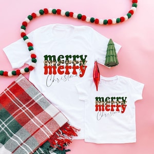 WHITE MERRY MERRY | mama and mini shirts | mommy and me Christmas shirts | mommy and me shirts | matching shirts | matching outfits |xmas