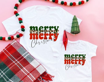 WHITE MERRY MERRY | mama and mini shirts | mommy and me Christmas shirts | mommy and me shirts | matching shirts | matching outfits |xmas